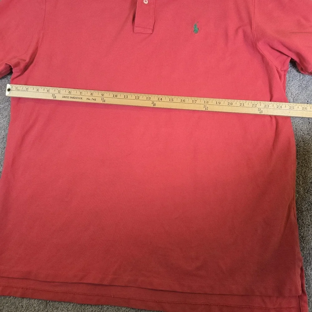 Polo Ralph‎ Lauren Shirt Mens XXL Red Golf Polo Green Pony Logo